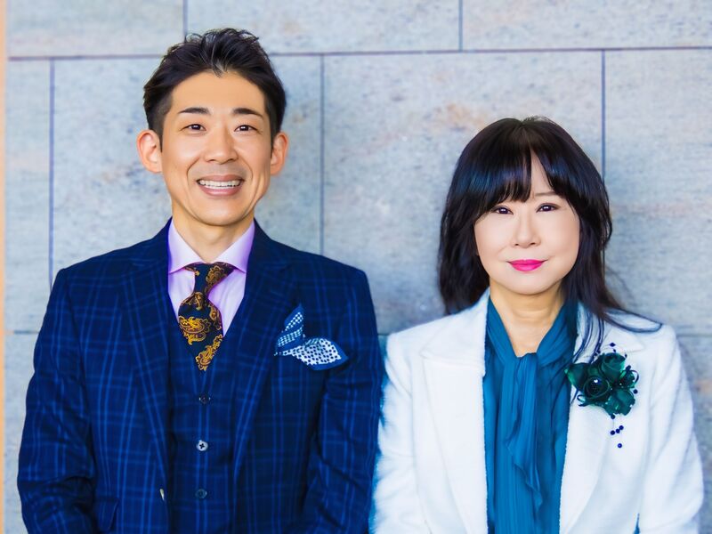 酒井佑豪と酒井康江の親子写真